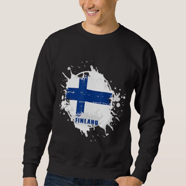 Finnland Splash Sweatshirt (Vorderseite)