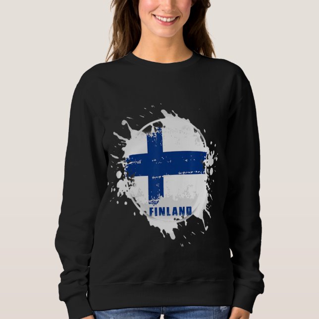 Finnland Splash Sweatshirt (Vorderseite)