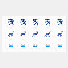 Finnland Twin Themed Etiketten