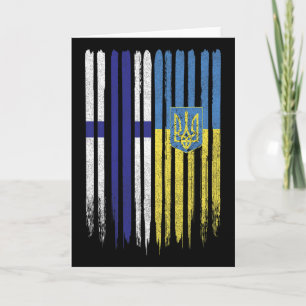 Finnland Ukraine Finnische Ukrainische Flagge Karte
