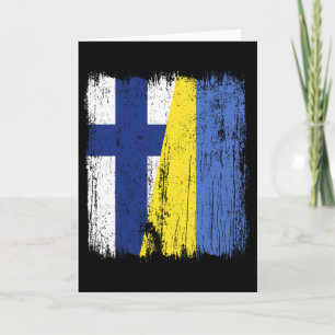 Finnland Ukraine Halbflagge Finnisches Ukrainische Karte