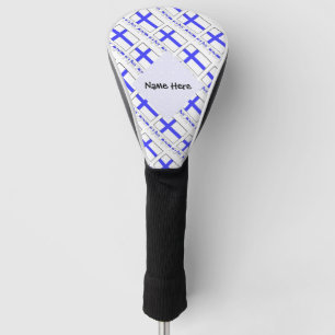 Finnland und Finnische Flagge mit Ihrem Namen geka Golf Headcover
