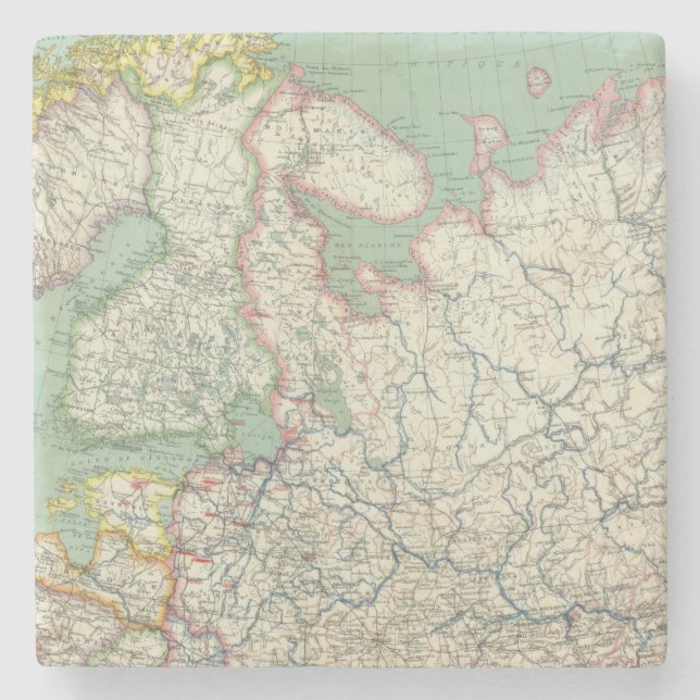 Finnland und Russland Steinuntersetzer (Vorderseite)