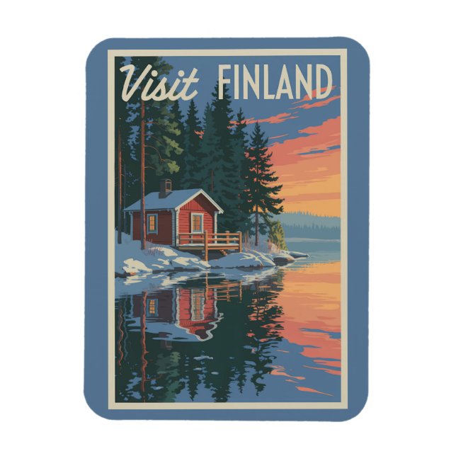 Finnland Vintage Magnet (Vertikal)