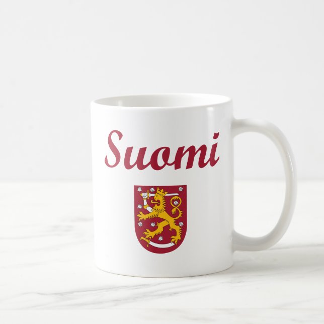 Finnland + Wappen Kaffeetasse (Rechts)