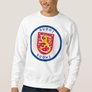 Finnland Wappen Kreisform Sweatshirt