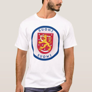 Finnland Wappen Kreisform T-Shirt