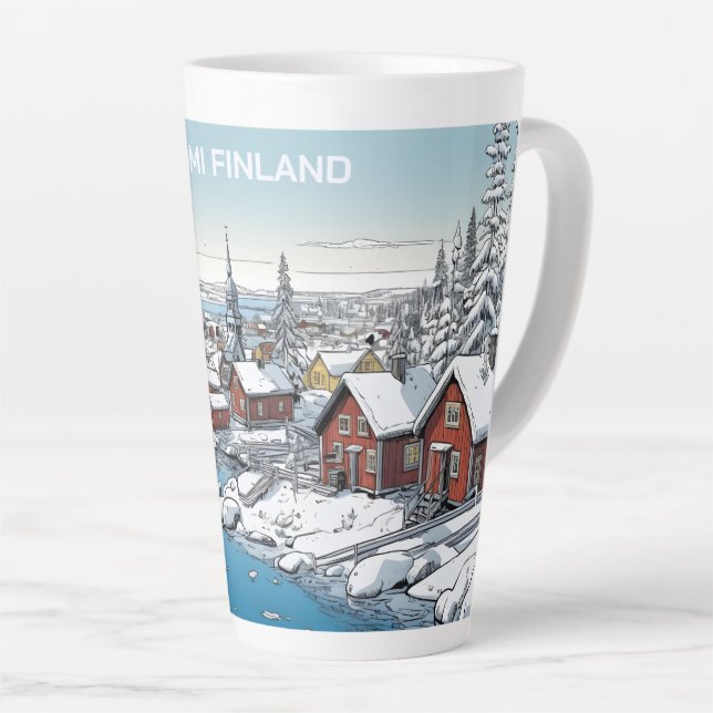 Finnland Wintertäuschung Milchtasse (Rechte Ecke)
