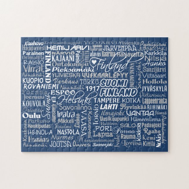 Finnlands Stadtpuzzlespiel (Horizontal)