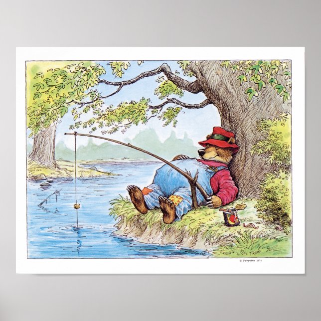 Finshin' BärenIllustration von Wallace Tripp Poster (Vorne)
