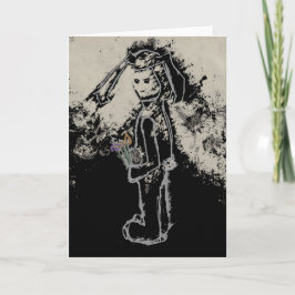 finstere Hase Feiertagskarte