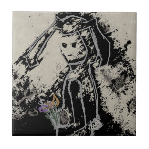 finstere Hase Fliese