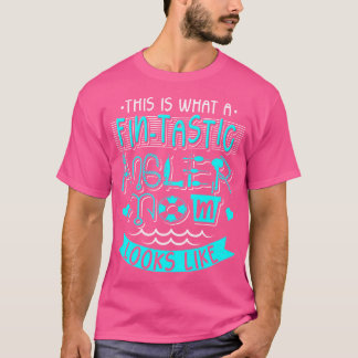Fintastic Angler Mama Mutter Fische Fischerei Fisc T-Shirt