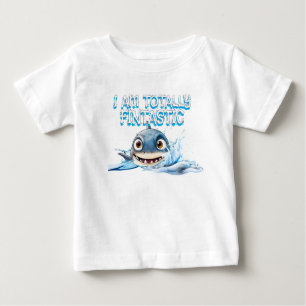 Fintastisches Baby-Hai-T-Shirt   Süßer Ozean Baby T-shirt