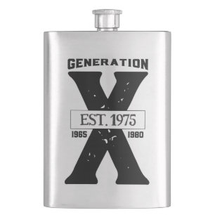Fiole classique grande personnalisée GenX noire
