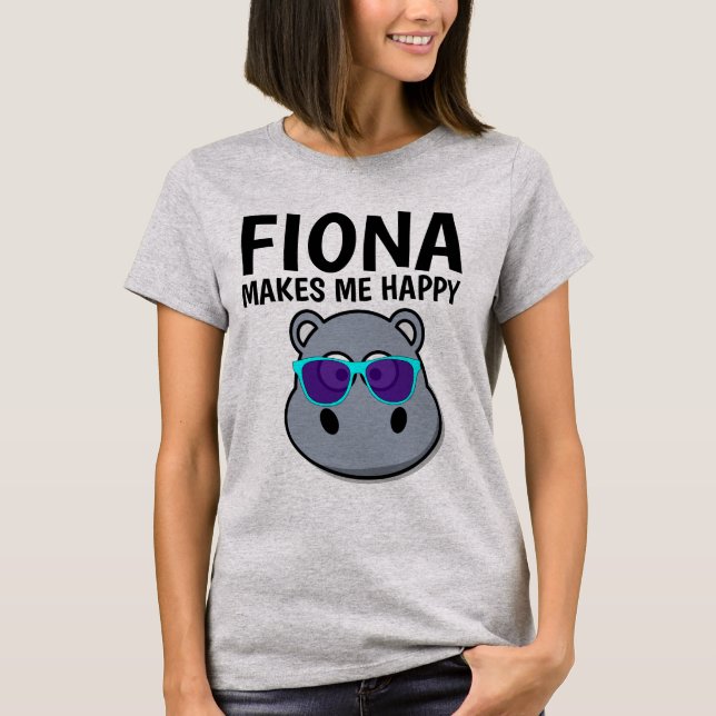 FIONA HIPPO ME REND HEUREUX T-shirts (Devant)