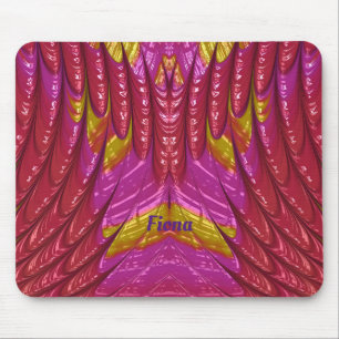 FIONA ~ Hübsches Blumenmuster ~ Personalisiert ~ Mousepad