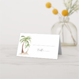 FIONA Palm Tree Beach Tropical Place Card Platzkarte