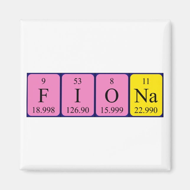 Fiona Periodenmagnet Magnet (Vorne)