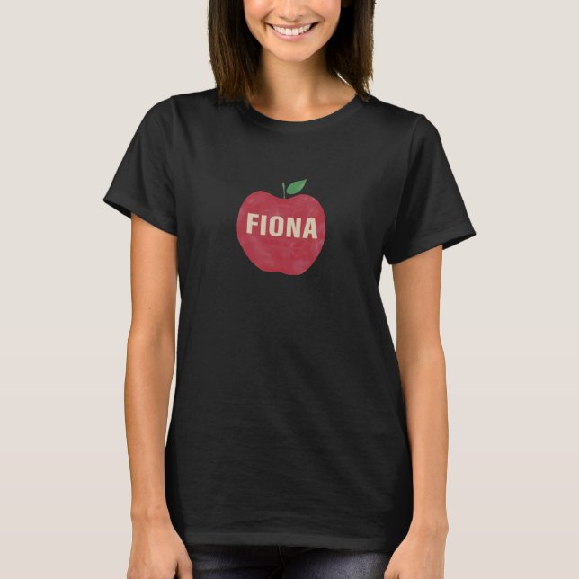 Fiona Retro Vintag Apple T-Shirt (Vorderseite)