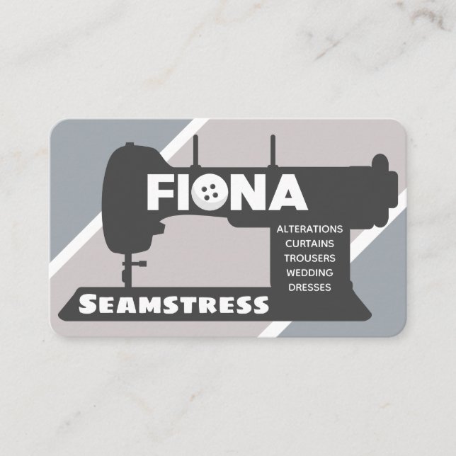 Fiona Seamstress Business Card Visitenkarte (Vorderseite)