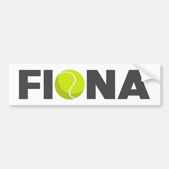 Fiona Tennis Autoaufkleber (Vorne)