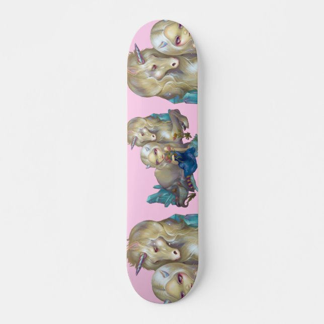 Fiona und das Einhorn SKATEBOARD-Fantasiepferd Skateboard (Vorne)