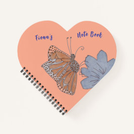 Fionas Schmetterling und Blume Notizbuch