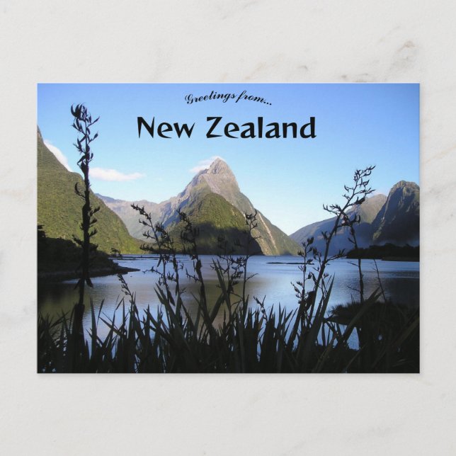 Fiordland New Zealand Postkarte (Vorderseite)
