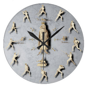Fiore dei Liberi-Wanduhr Große Wanduhr