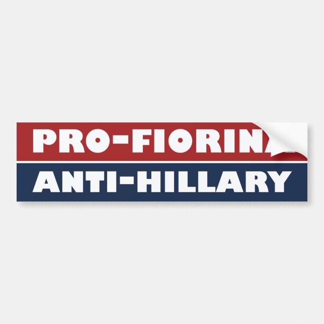 Fiorina der Anti-Hillary-Stoßdämpfer - .png Autoaufkleber (Vorne)