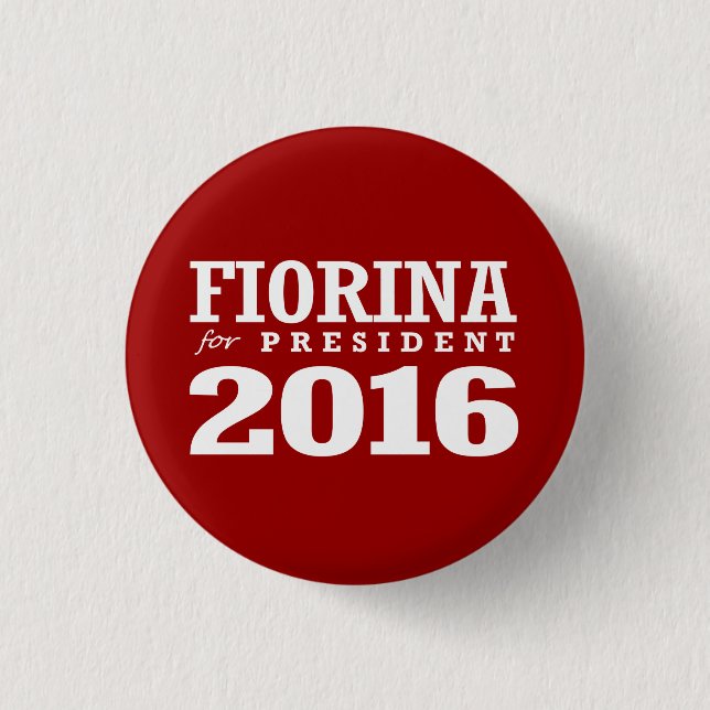 FIORINA FÜR PRÄSIDENTEN 2016 BUTTON (Vorderseite)