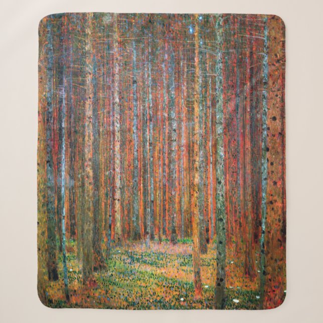 Fir Forest | Herr Gustav Klimt | Sherpadecke (Vorderseite)
