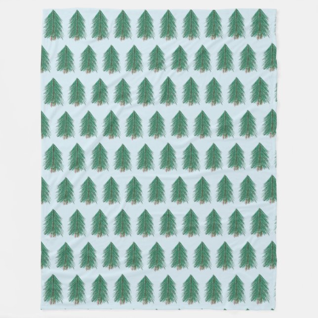 Fir Tree Forest Fleecedecke (Vorderseite)