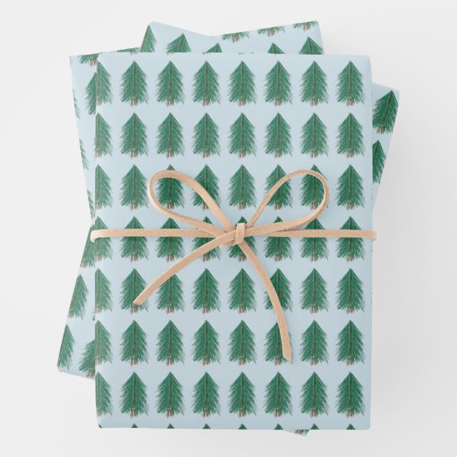 Fir Tree Forest Geschenkpapier Set (Beispiel)