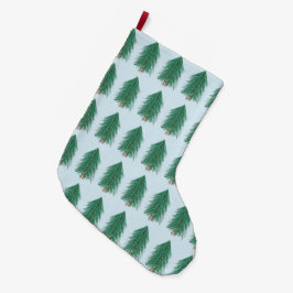 Fir Tree Forest Großer Weihnachtsstrumpf