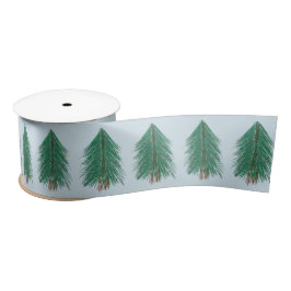 Fir Tree Forest Satinband
