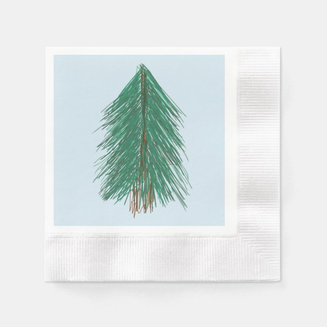 Fir Tree Forest Serviette (Vorderseite)