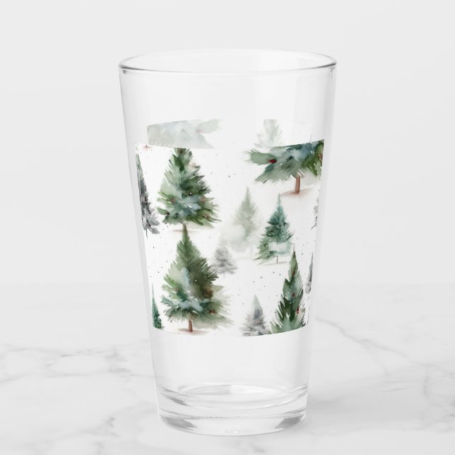 Fir Tree Glass Tumbler (Vorderseite)