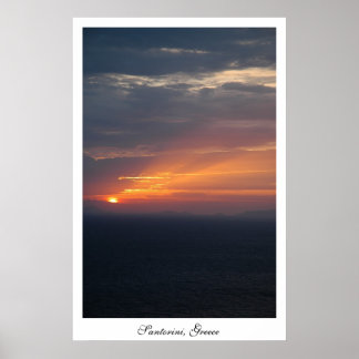 Fira Sunset Poster