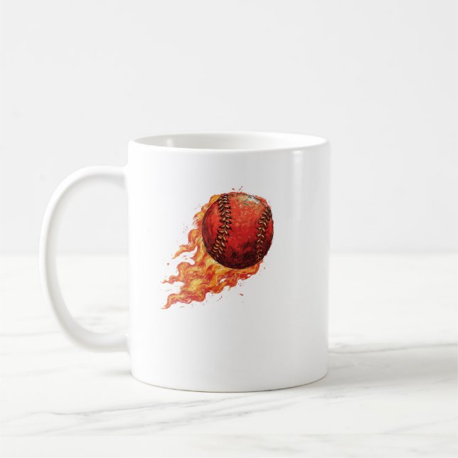 Fire Baseball  Kaffeetasse (Links)