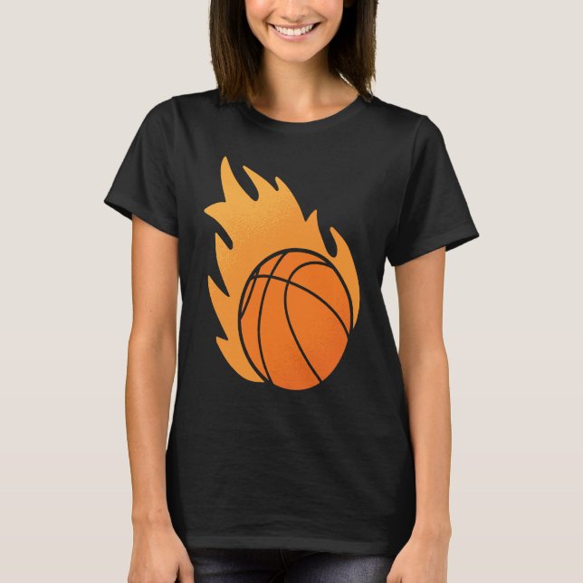 Fire Basketball T-Shirt (Vorderseite)
