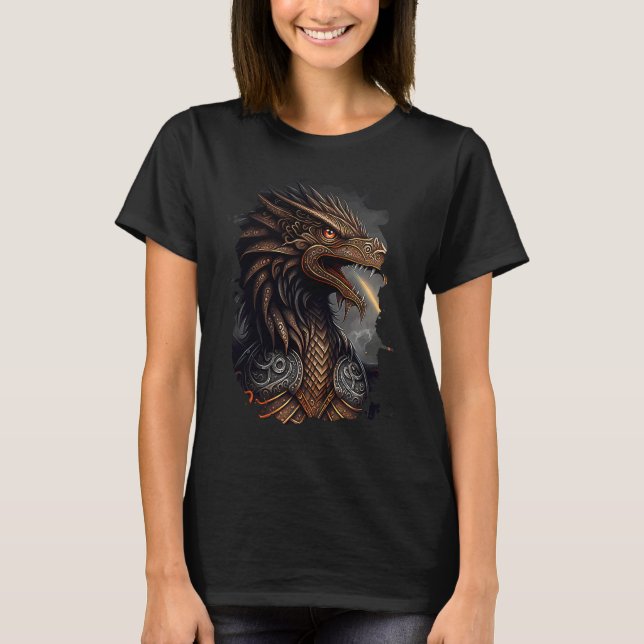 Fire breathing eagle of freedom and strength T-Shirt (Vorderseite)