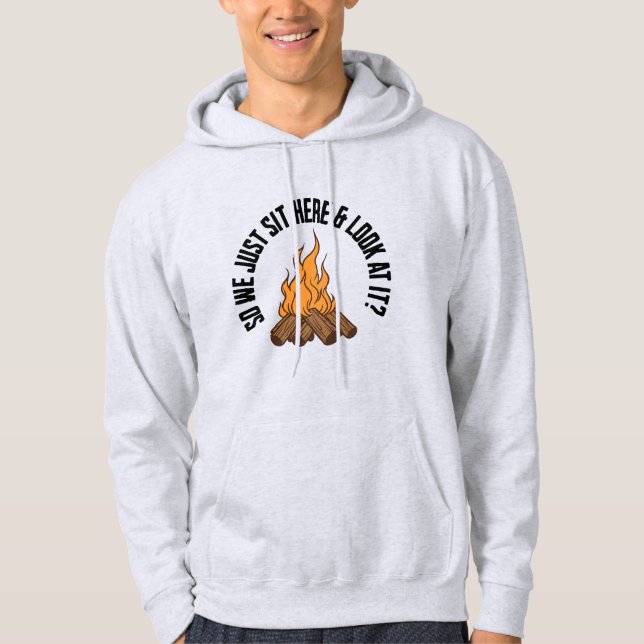 fire cottage camping heated rivalry hoodie (Vorderseite)