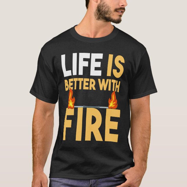 Fire Dancing Poi Spinning Dancer Balls Beginner Sp T-Shirt (Vorderseite)
