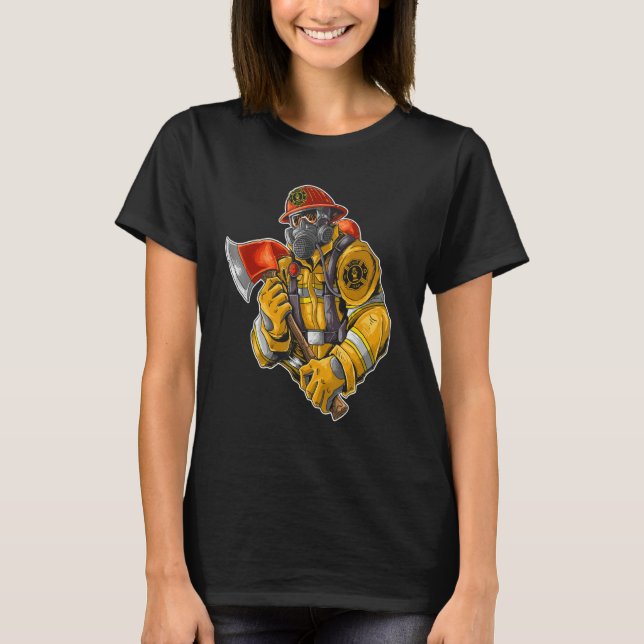 Fire Dep  Fire man  Fire Dept Fire Fighter 1 T-Shirt (Vorderseite)