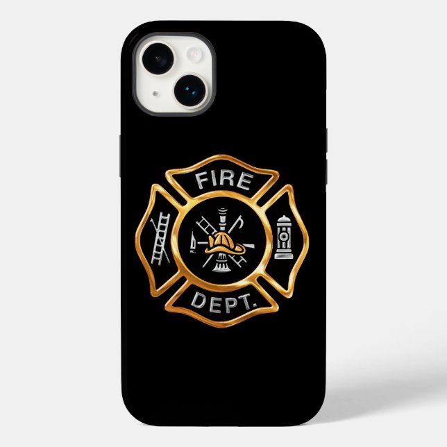 Fire Department Gold Badge Case-Mate iPhone Hülle (Rückseite)