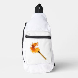 Fire Dragon Matchstick Crossbody Bag