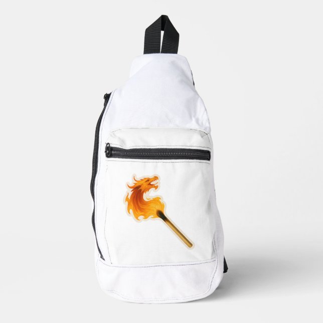 Fire Dragon Matchstick Crossbody Bag (Vorderseite)