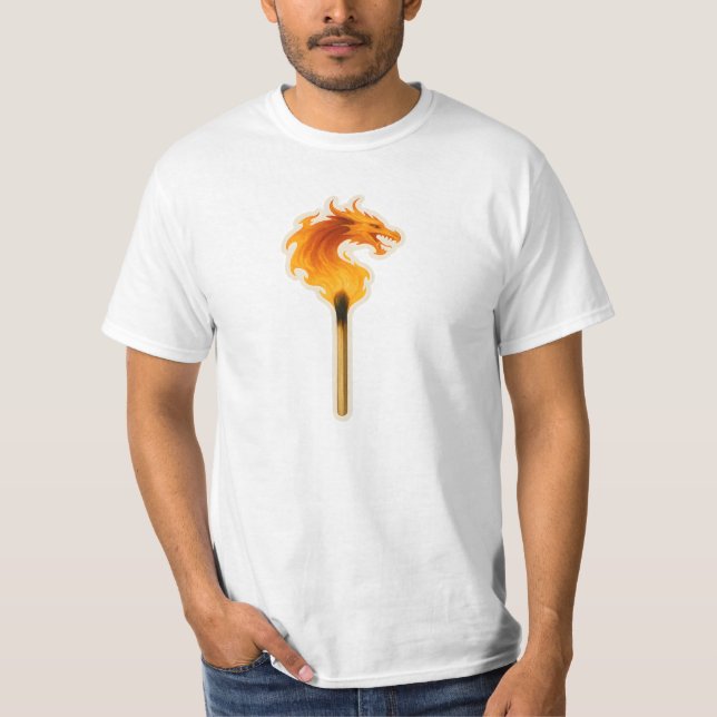 Fire Dragon Matchstick T-Shirt (Vorderseite)